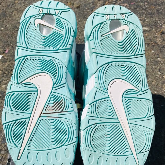 Turquoise Nike Air Uptempo - Picture 7 of 8